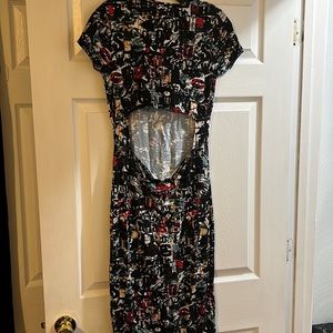 Top shop midi dress, size 6 Top-shop dress, multi color Top Shop dress, party